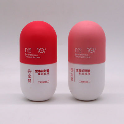 목걸이 재료 HDPE 캡슐 모양 6oz 비어있는 매트 플라스틱 병