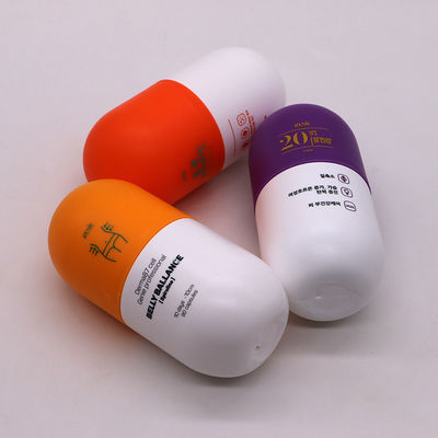 목걸이 재료 HDPE 캡슐 모양 6oz 비어있는 매트 플라스틱 병