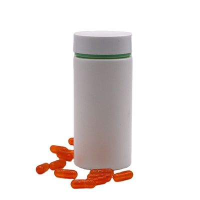 200ml HDPE 플라스틱 알약 병 병 매트 몸과 사용자 정의 색상 엠보스 로고