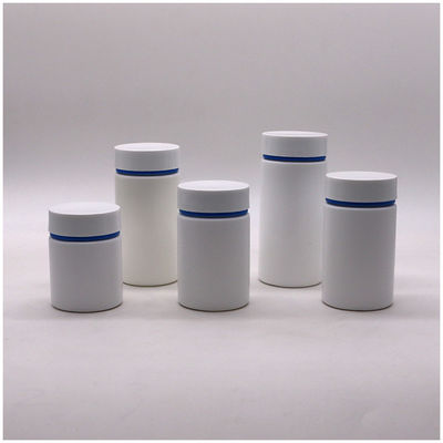 200ml HDPE 플라스틱 알약 병 병 매트 몸과 사용자 정의 색상 엠보스 로고