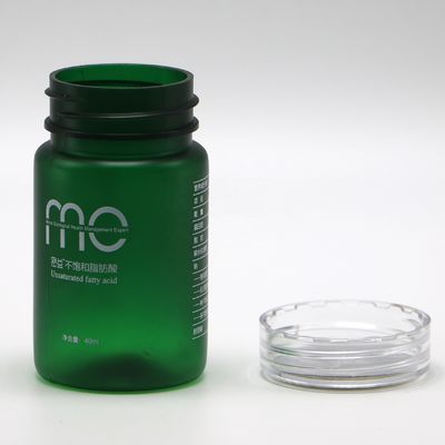 원형 70ml PET 플라스틱 병 나사 캡 및 사용자 지정 라벨 인쇄 서비스