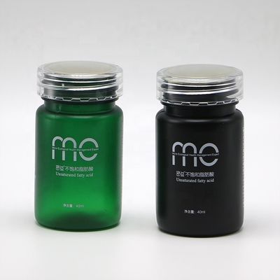 원형 70ml PET 플라스틱 병 나사 캡 및 사용자 지정 라벨 인쇄 서비스