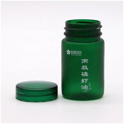 원형 70ml PET 플라스틱 병 나사 캡 및 사용자 지정 라벨 인쇄 서비스